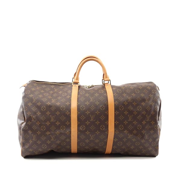 Pre-owned Louis Vuitton Monogram Keepall 60 Brown