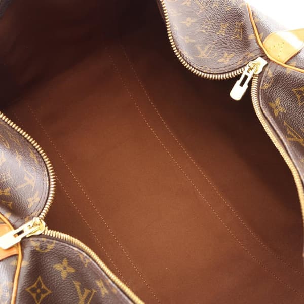 Pre-owned Louis Vuitton Monogram Keepall 50 Brown