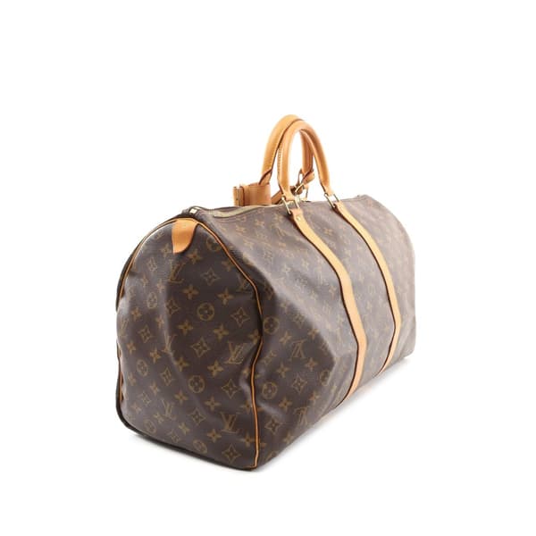 Pre-owned Louis Vuitton Monogram Keepall 50 Brown