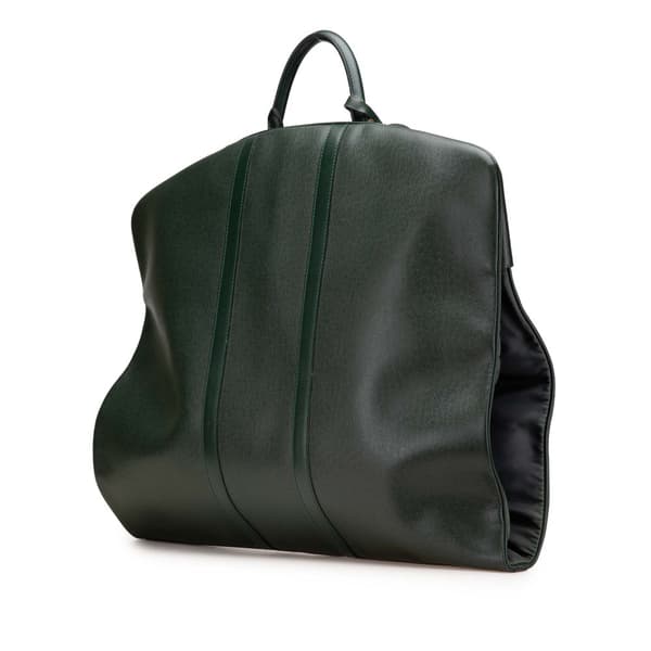 Pre-owned Louis Vuitton Taiga Housse Bering Garment Cover Green