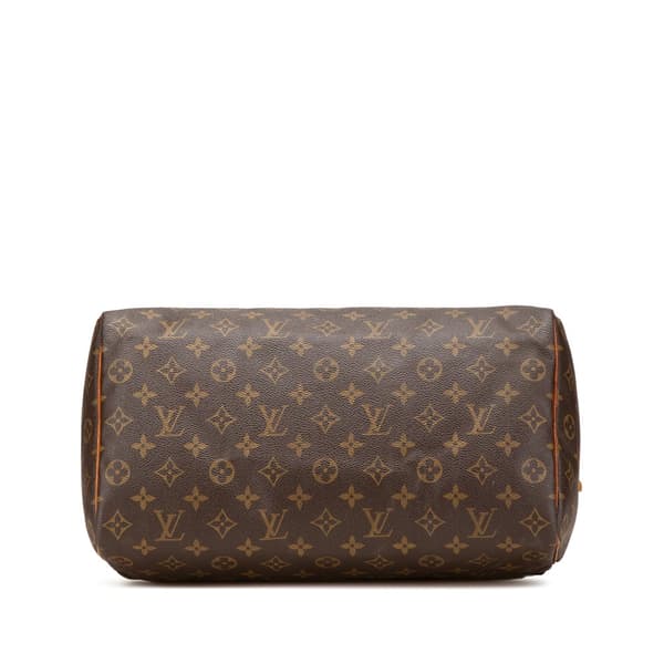 Pre-owned Louis Vuitton Monogram Speedy 35 Brown