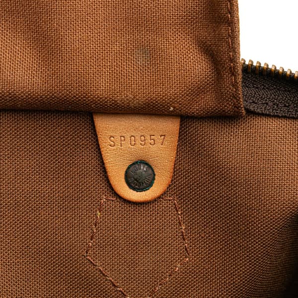 Pre-owned Louis Vuitton Monogram Speedy 35 Brown