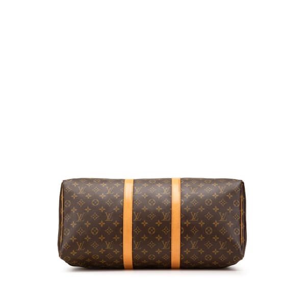 Pre-owned Louis Vuitton Monogram Keepall 50 Brown