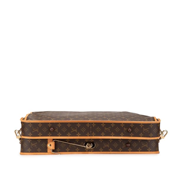 Pre-owned Louis Vuitton Monogram Garment Carrier Brown