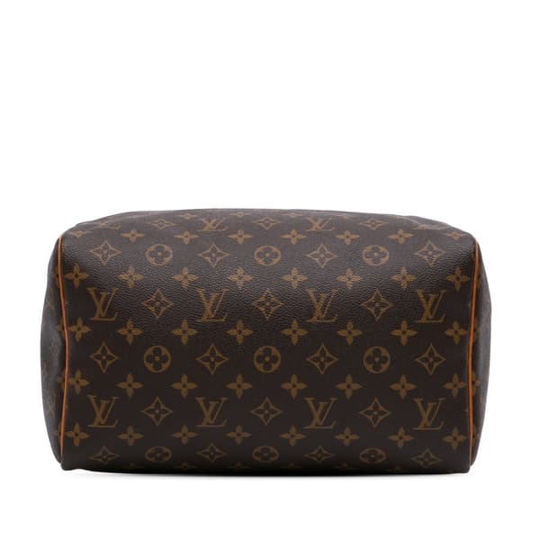 Pre-owned Louis Vuitton Monogram Speedy 30 Brown
