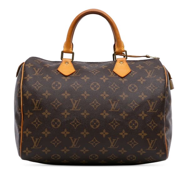 Pre-owned Louis Vuitton Monogram Speedy 30 Brown