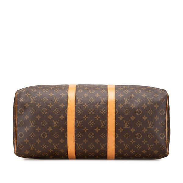 Pre-owned Louis Vuitton Monogram Keepall 50 Brown
