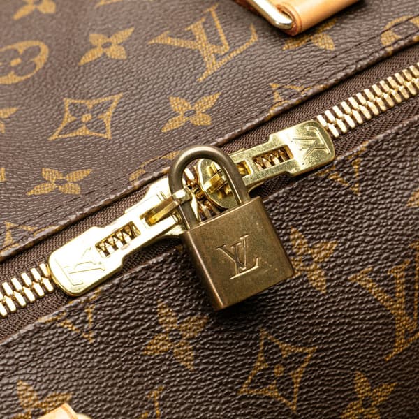 Pre-owned Louis Vuitton Monogram Keepall 50 Brown