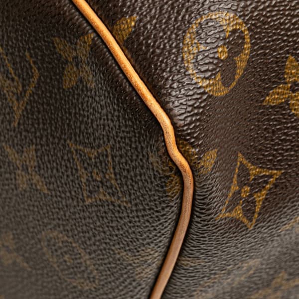 Pre-owned Louis Vuitton Monogram Keepall 50 Brown