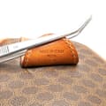 Miniatyrbild 7 av 10: Pre-owned Celine Macadam Coated Canvas Boston Bag Brown