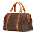 Miniatyrbild 2 av 10: Pre-owned Celine Macadam Coated Canvas Boston Bag Brown
