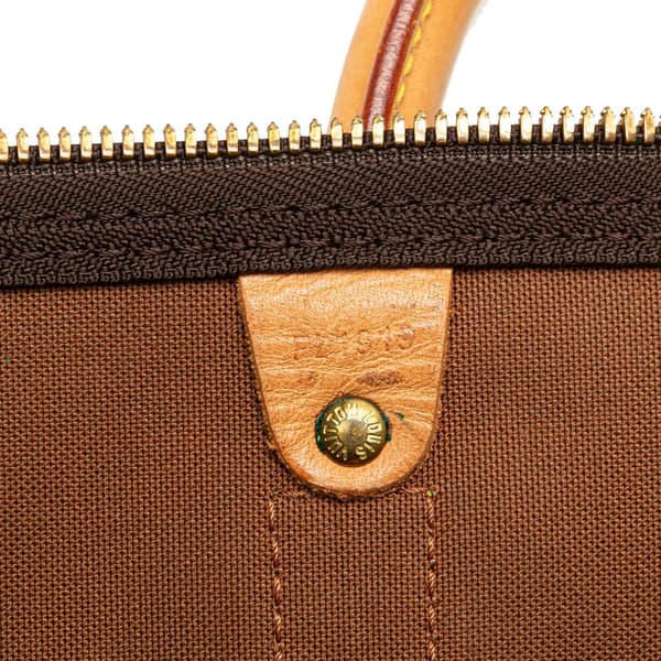 Pre-owned Louis Vuitton Monogram Keepall 50 Brown