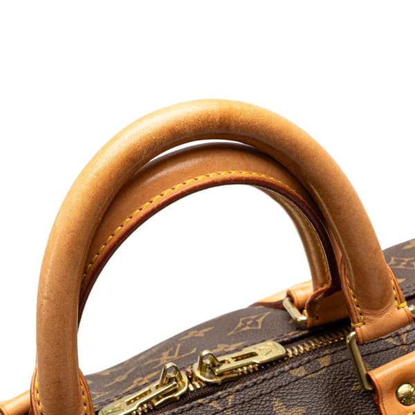 Pre-owned Louis Vuitton Monogram Keepall 55 Brown