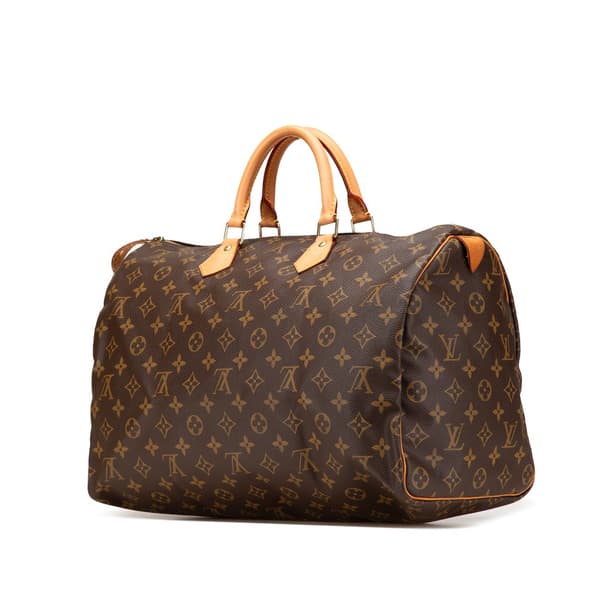 Pre-owned Louis Vuitton Monogram Speedy 40 Brown
