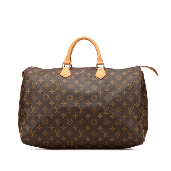Pre-owned Louis Vuitton Monogram Speedy 40 Brown
