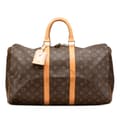 Miniatyrbillede 1 af 9: Pre-owned Louis Vuitton Monogram Keepall 45 Brown