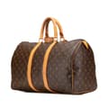 Miniatyrbilde 2 av 10: Pre-owned Louis Vuitton Monogram Keepall 45 Brown