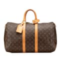 Miniatyrbilde 1 av 10: Pre-owned Louis Vuitton Monogram Keepall 45 Brown