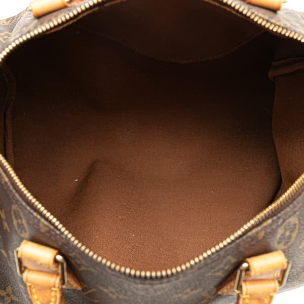 Pre-owned Louis Vuitton Monogram Speedy 30 Brown