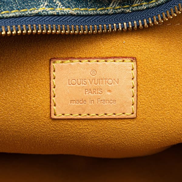 Pre-owned Louis Vuitton Monogram Denim Neo Speedy 30 Blue