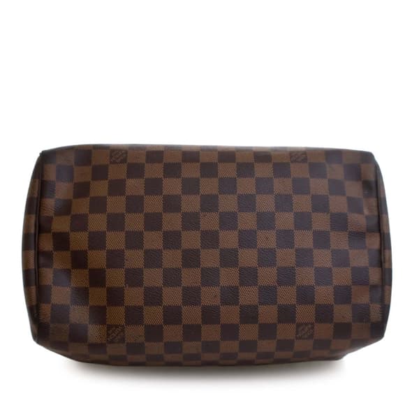 Pre-owned Louis Vuitton Damier Ebene Speedy 30 Brown