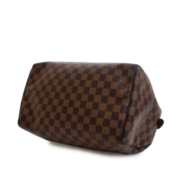 Pre-owned Louis Vuitton Damier Ebene Speedy 30 Brown