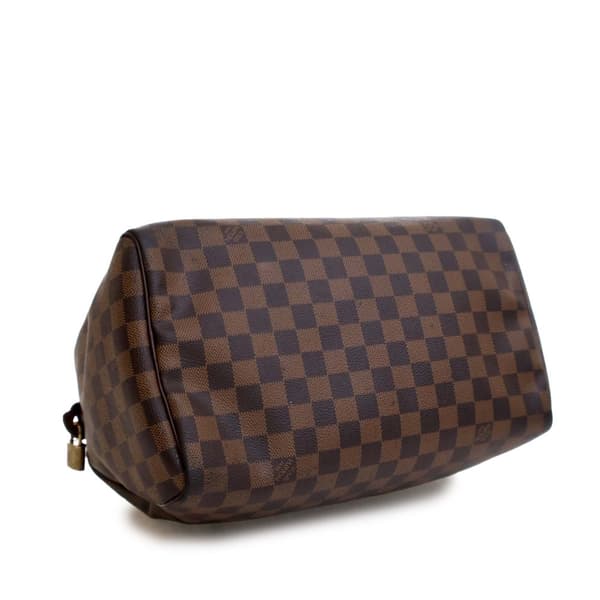 Pre-owned Louis Vuitton Damier Ebene Speedy 30 Brown