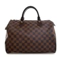 Miniatyrbild 1 av 10: Pre-owned Louis Vuitton Damier Ebene Speedy 30 Brown
