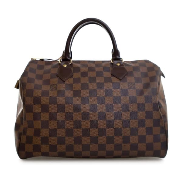 Pre-owned Louis Vuitton Damier Ebene Speedy 30 Brown