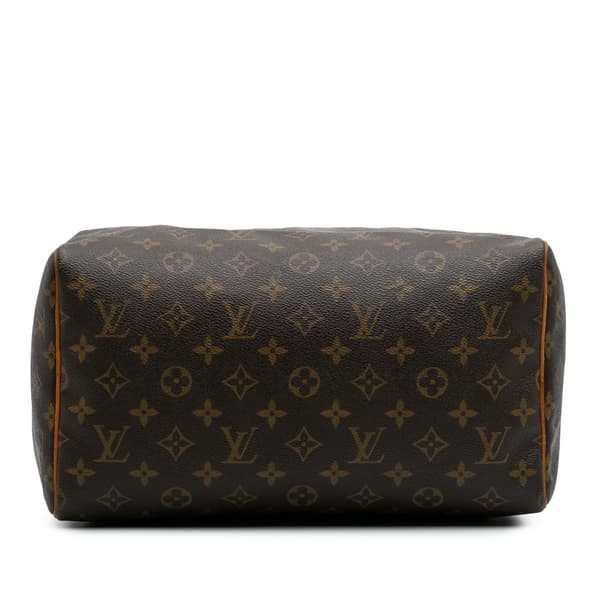 Pre-owned Louis Vuitton Monogram Speedy 30 Brown