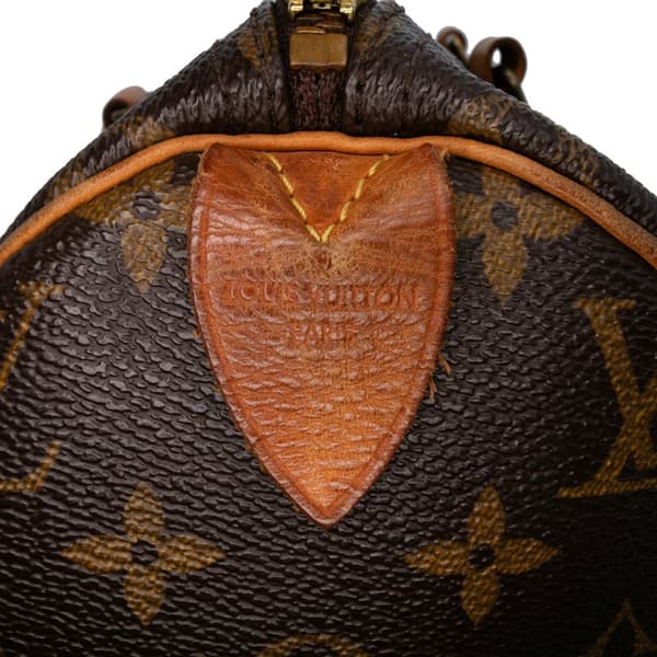 Pre-owned Louis Vuitton Monogram Speedy 30 Brown