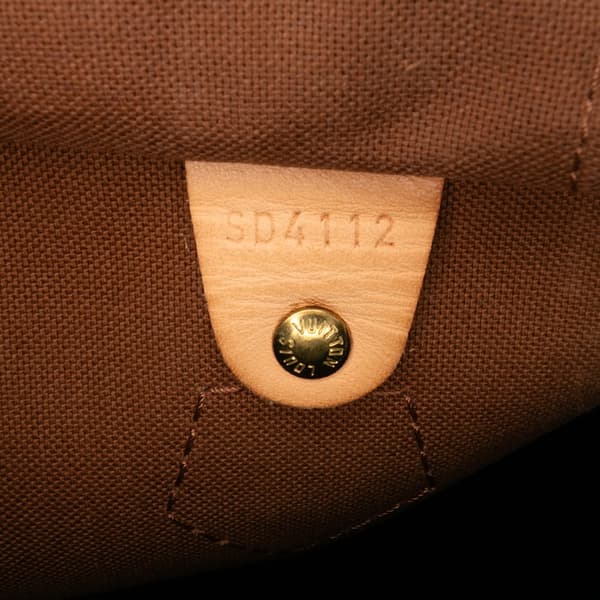 Pre-owned Louis Vuitton Monogram Speedy 30 Brown