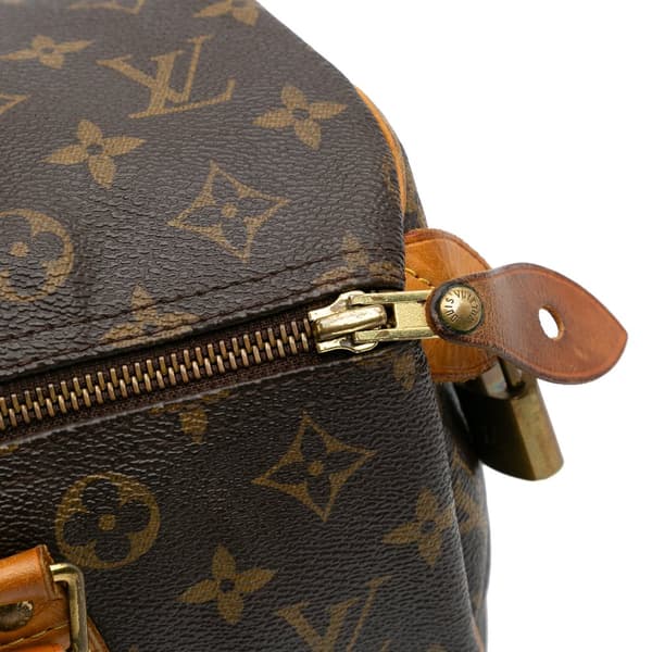 Pre-owned Louis Vuitton Monogram Speedy 30 Brown