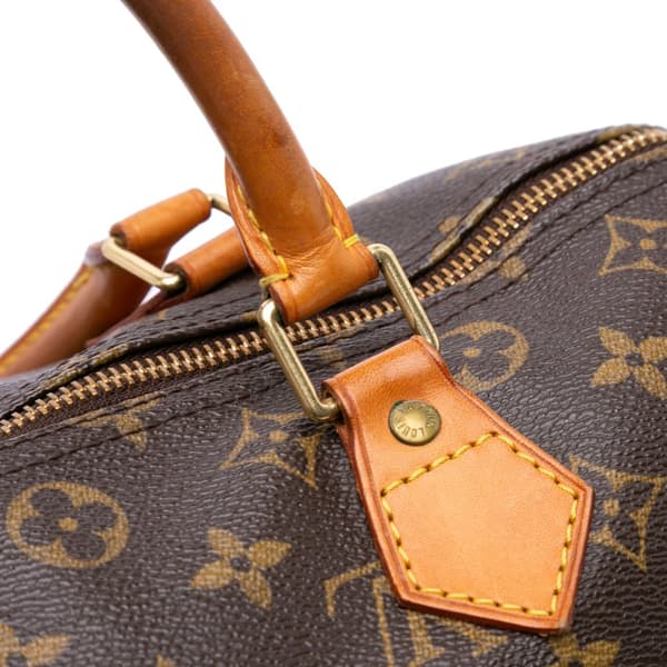 Pre-owned Louis Vuitton Monogram Speedy 30 Brown