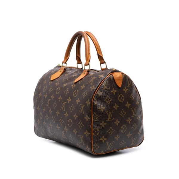 Pre-owned Louis Vuitton Monogram Speedy 30 Brown