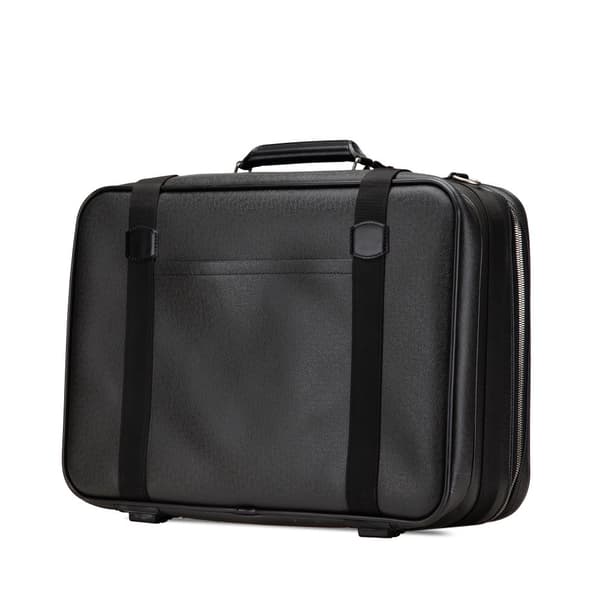 Pre-owned Louis Vuitton Taiga Satellite 53 Luggage Black