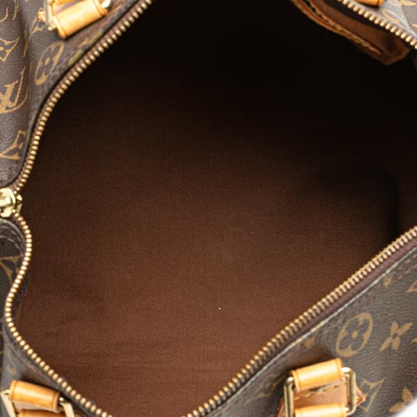 Pre-owned Louis Vuitton Monogram Speedy 30 Brown