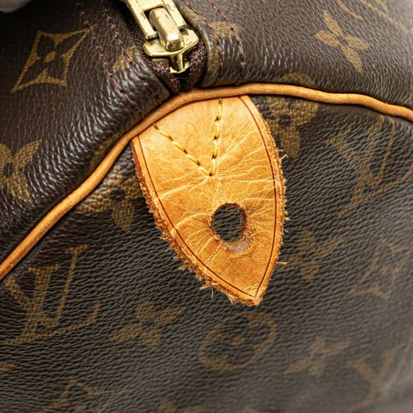 Pre-owned Louis Vuitton Monogram Speedy 30 Brown