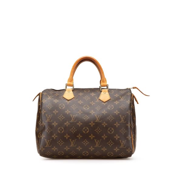 Pre-owned Louis Vuitton Monogram Speedy 30 Brown
