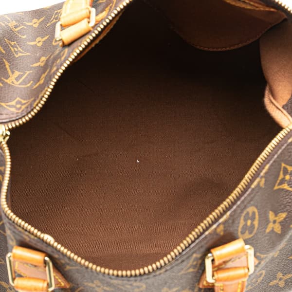 Pre-owned Louis Vuitton Monogram Speedy 30 Brown