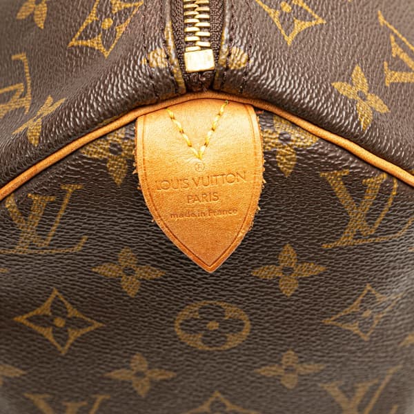 Pre-owned Louis Vuitton Monogram Speedy 30 Brown