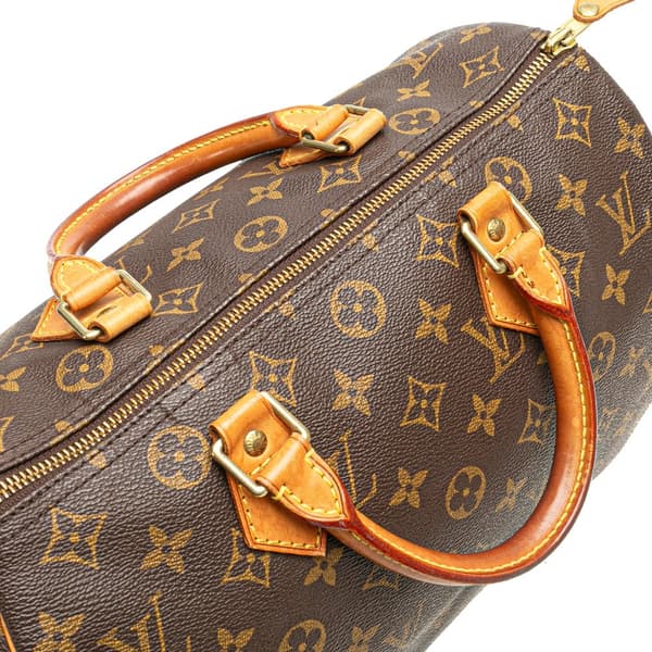 Pre-owned Louis Vuitton Monogram Speedy 30 Brown