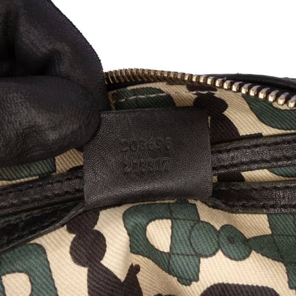 Pre-owned Gucci Guccissima Joy Boston Black