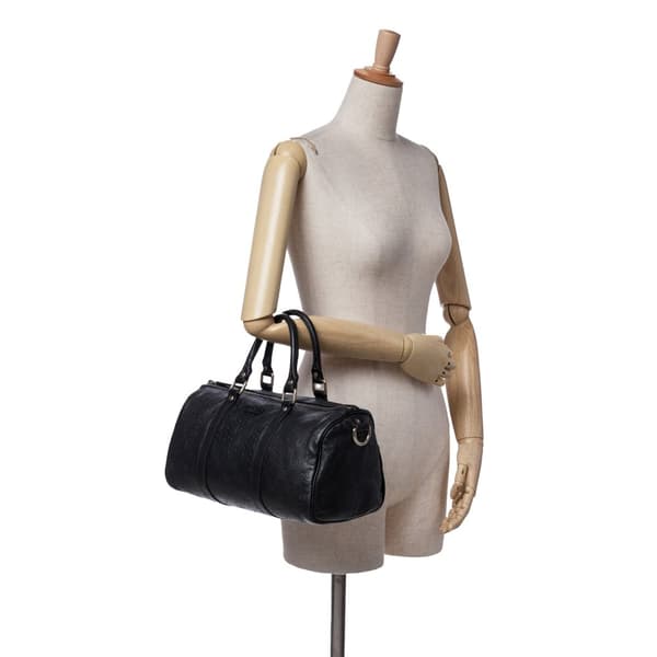 Pre-owned Gucci Guccissima Joy Boston Black
