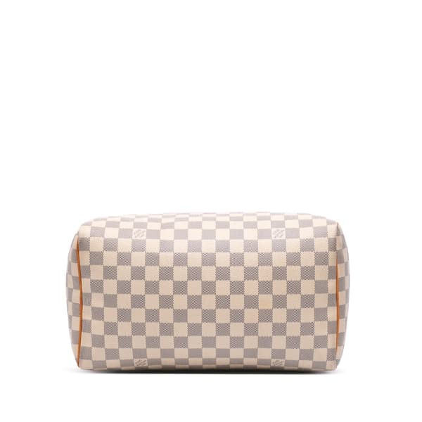 Pre-owned Louis Vuitton Damier Azur Speedy 30 White