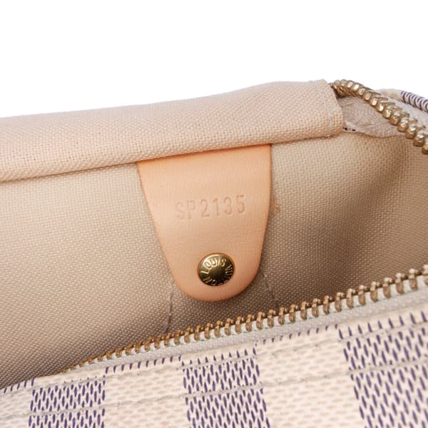 Pre-owned Louis Vuitton Damier Azur Speedy 30 White