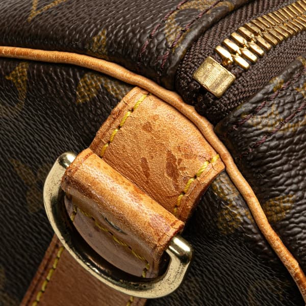 Pre-owned Louis Vuitton Monogram Keepall Bandouliere 50 Brown