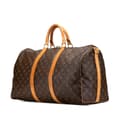 Miniatyrbild 2 av 8: Pre-owned Louis Vuitton Monogram Keepall Bandouliere 50 Brown