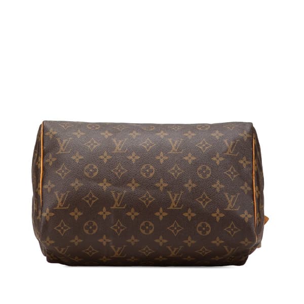 Pre-owned Louis Vuitton Monogram Speedy 30 Brown