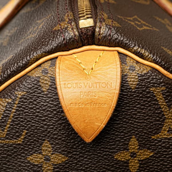 Pre-owned Louis Vuitton Monogram Speedy 30 Brown